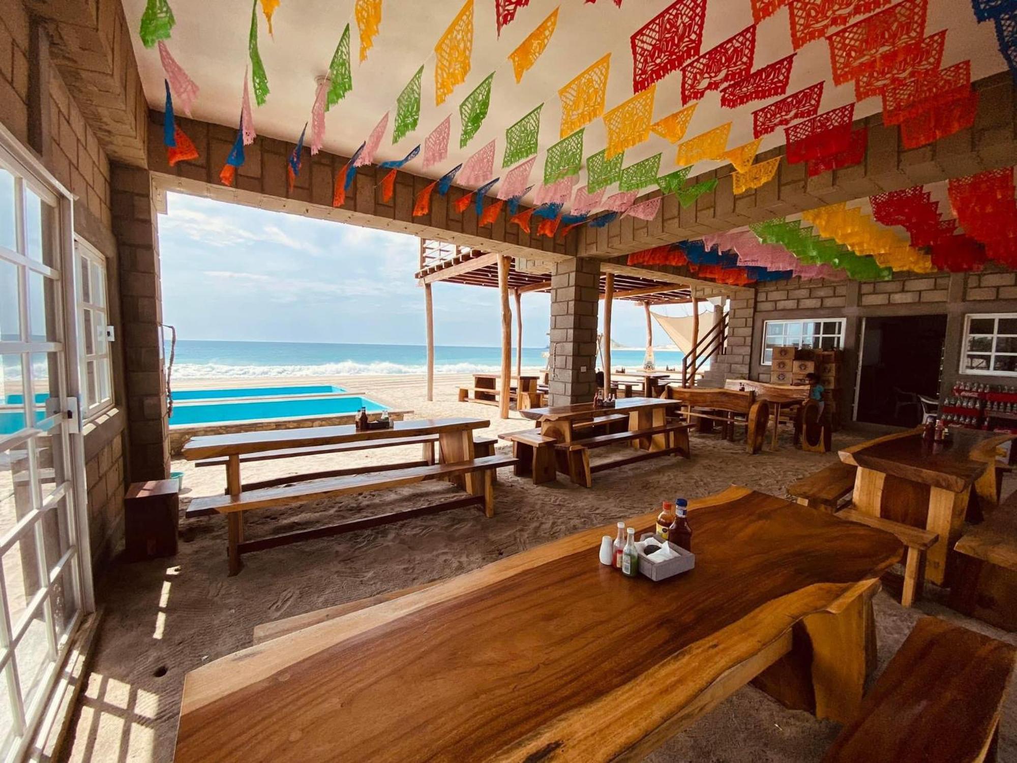 Sal Marina Restaurante Y Cabanas ซาลินาครูซ ภายนอก รูปภาพ